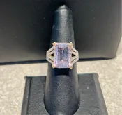 14K Gold And Diamond Ring Sz. 7