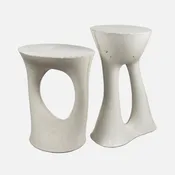 Pair of Kreten Side Tables, Grey