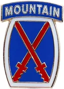 10th Mountain Division Lapel Pin