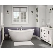 66" FREESTANDING DELSIA 6636 WHITE