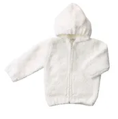 Angel Dear Chenille Hooded Jacket - White