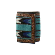 3D Belt Company Men's Blue Arrow Wool Rug Trifold Wallet D250005202