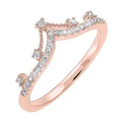 10Kt Rose Gold Diamond 1/5Ctw Ring