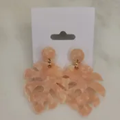 Resin leaf earings
