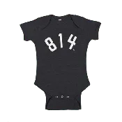 814 Onesie - Charcoal Black