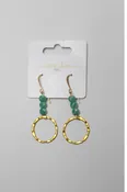Bayou Green Beaded Earrings