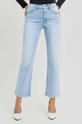 Risen High Rise Crop Straight Jeans - Curvy