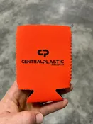 NEOPRENE KOOZIE - $8.00  CENTRAL PLASTIC PRODUCTS *ORANGE*