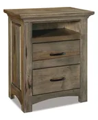 Abby 2 Drawer Open Nightstand