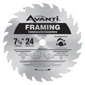 Avanti A0724A 7-1/4 in. x 24-Teeth Framing Saw Blade
