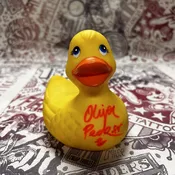 Oliver Peck Autographed Rubber Ducky — Oliver Peck's Anchor Screen Printing  Dallas Texas