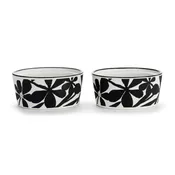 BOLD FLORAL RAMEKINS SET/2