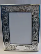 Pewter Birth Record Frame