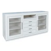 60" White TV Console