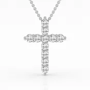 1.00 cttw  Cross Pendant
