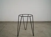 1950's Mid Century Modern Iron Hairpin Plant Stand