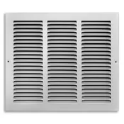 12 In. H X 14 In. W 1-way Powder Coat White Steel Return Air Grille