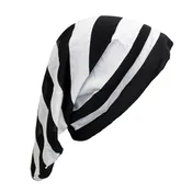 Dwarf Hat Black &amp;amp; White Stripe