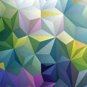 Colorful Triangle Geometric Wall Mural