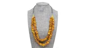 Amber double strand necklace neck01150 — Necklaces designed and created by Armeny Custom Jewelry Design