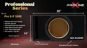 DD Audio 508e Box: Ported 8" Professional Series Enclosure