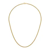 14K Gold (2.4mm) Solid Curb Chain Necklace