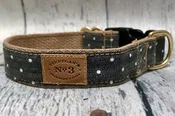 Denim Pin Dot Collar