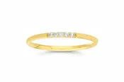 Diamond Center Polished Band Ring