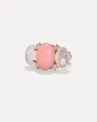 Classic Diamond Three Stone Mixed Ring