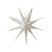 22"H Folding Recycled Paper Star Ornament w LED LightString