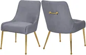 Ace Grey Velvet Dining Chair