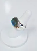 Labradorite Sideways Oval Ring