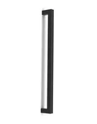 36" Square Series:  One Sided Concealed Mounted - 1"x 1" Pull Handle, Shimmer Black Powder Coated Finish, 304 Grade Stainless Steel Alloy (FINAL SALE)