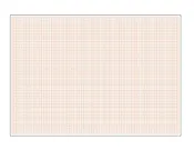 17" x 22" Graph Paper, 1/4" SQ. - Red - 25 Sheets