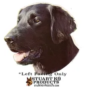 Labrador Head - Black | Left Facing Only