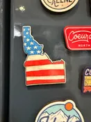 2018 Idaho US Flag - Wooden Magnet (Printed)