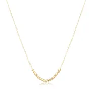 16" Necklace Gold - Classic Beaded Bliss - 2.5mm Gold