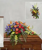 Exotic Colorful Casket Cover