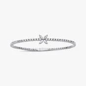 14K Gold Marquise Cut Diamond Bangle