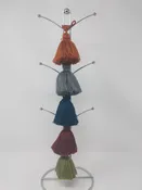 FIVE TIER TASSEL BURNT ORANGE