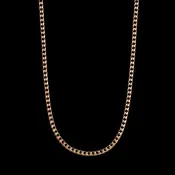 14K Rose Gold Estate Fancy Link Chain