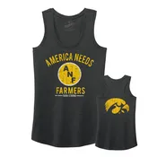 America Needs Farmers Women’s Triblend Racerback Tank-Black