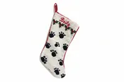 As Is Needlepoint Paw Print Stocking for Baily