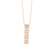 14k Rose Gold Diamond Panthere Necklace