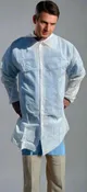 Disposable Lab Coats, White, No pockets