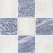 Alba Nova & Bardiglio Nuvolato 12" Checkerboard Honed