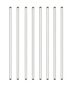 12" Round Glass Stir Rods - 8 Pack