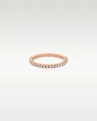 14k Rose Gold Diamond Eternity Band