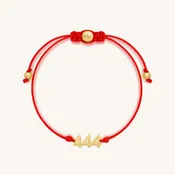 444 Foundation Red String Bracelet