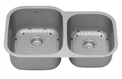 32" Undermount 16 Gauge Double Bowl